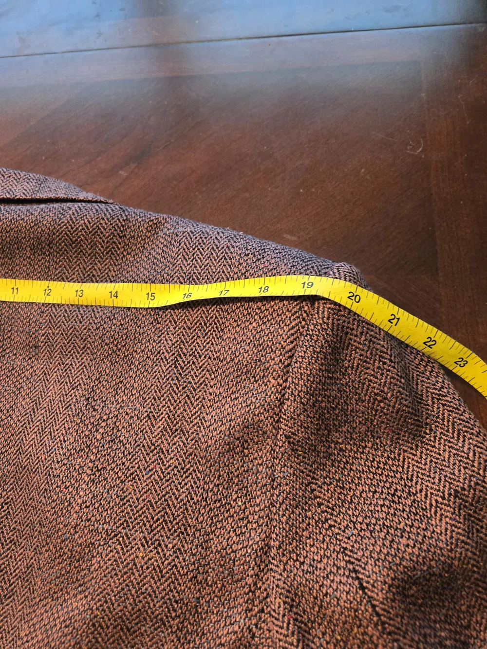 Bachrach Rust-Tone Herringbone Sport Coat Blazer Pure Silk